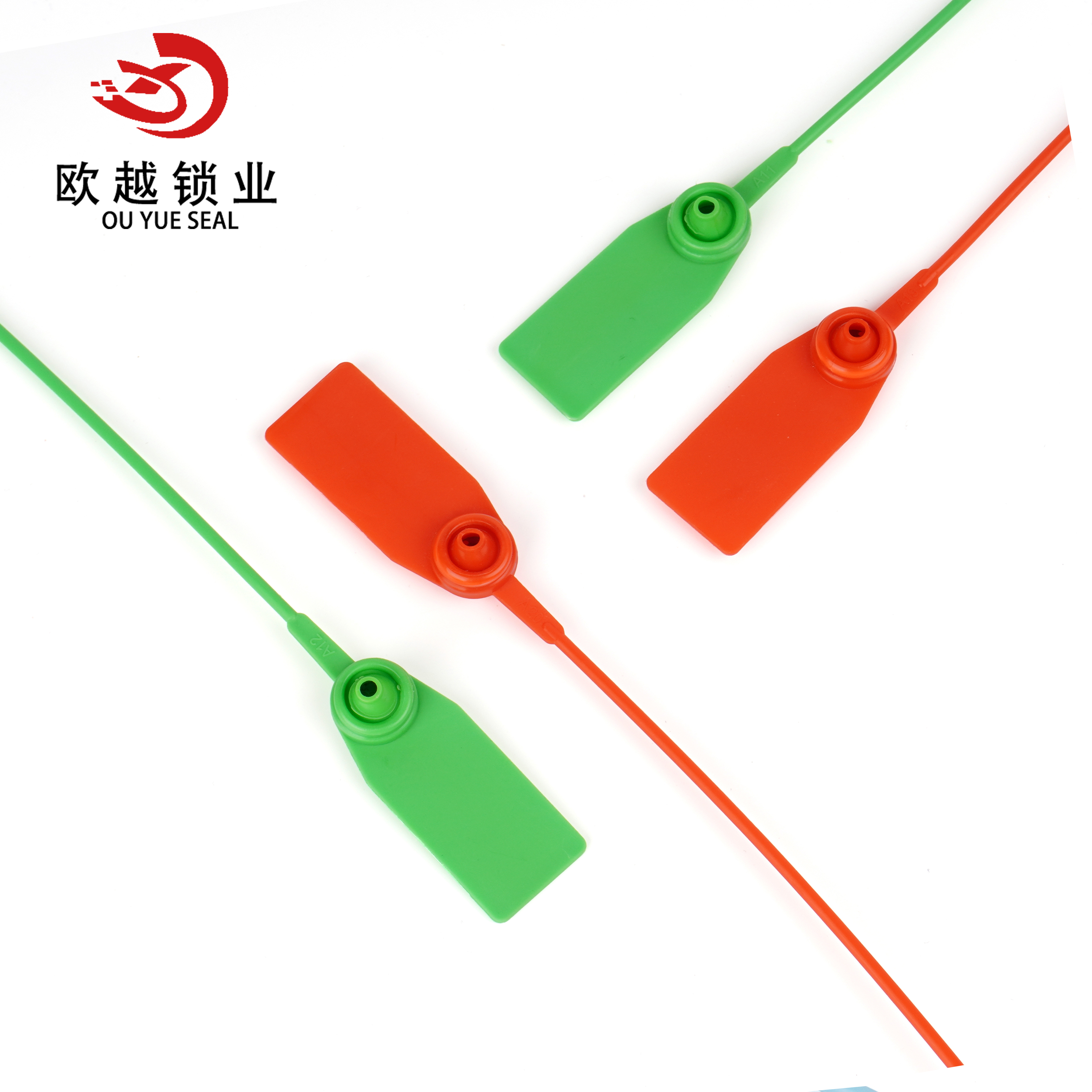 OYPS105 Security Metal Insert Tear Off Security Plastic Seal With Printing