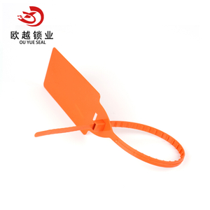 OY-PS109 Hot Stamping Logo Customized Color Strap Plastic Security Seal Lock