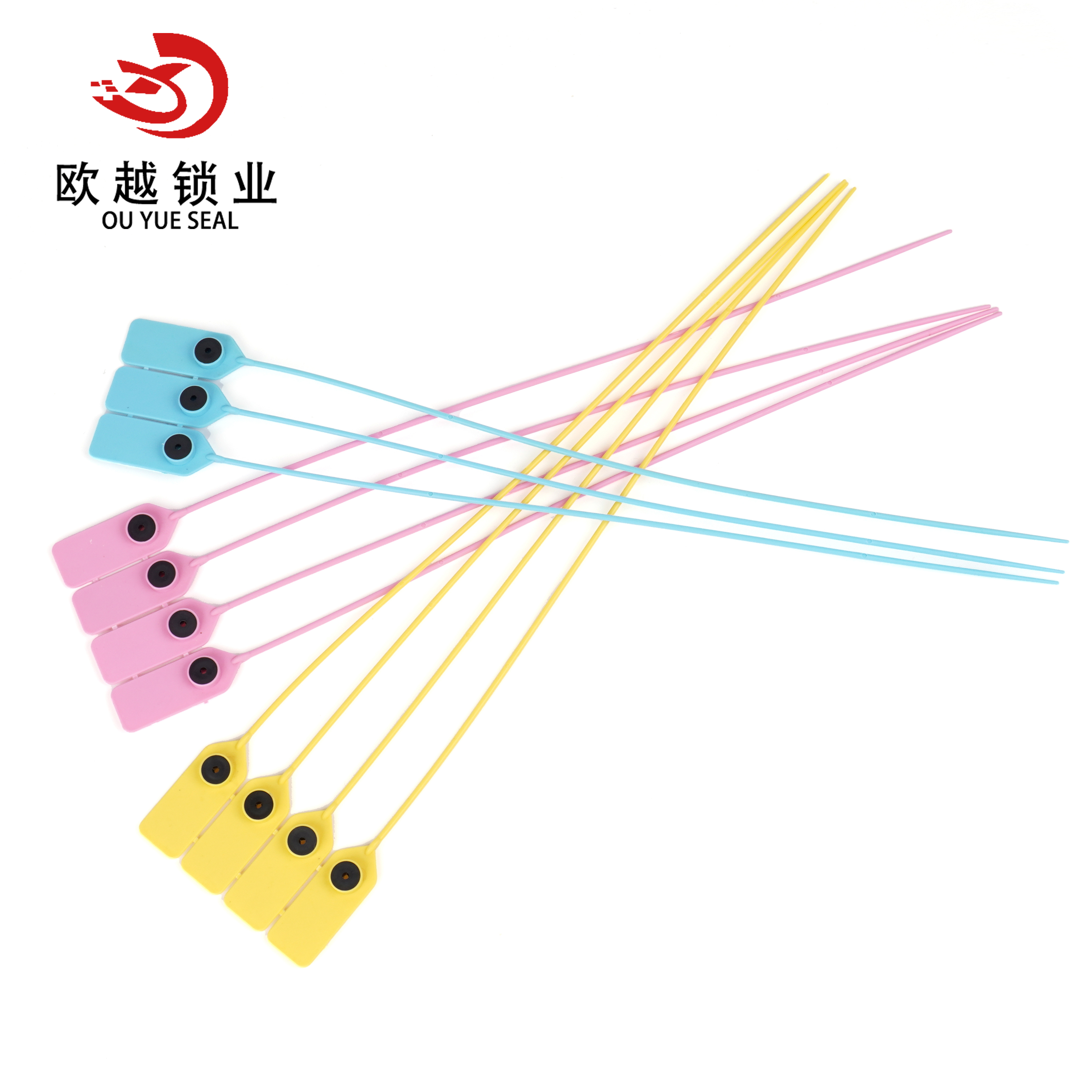 OYPS106 Light Duty Indicative Tamper Proof Security Plastic Seal for Bank Cash Bags Plastic Seal