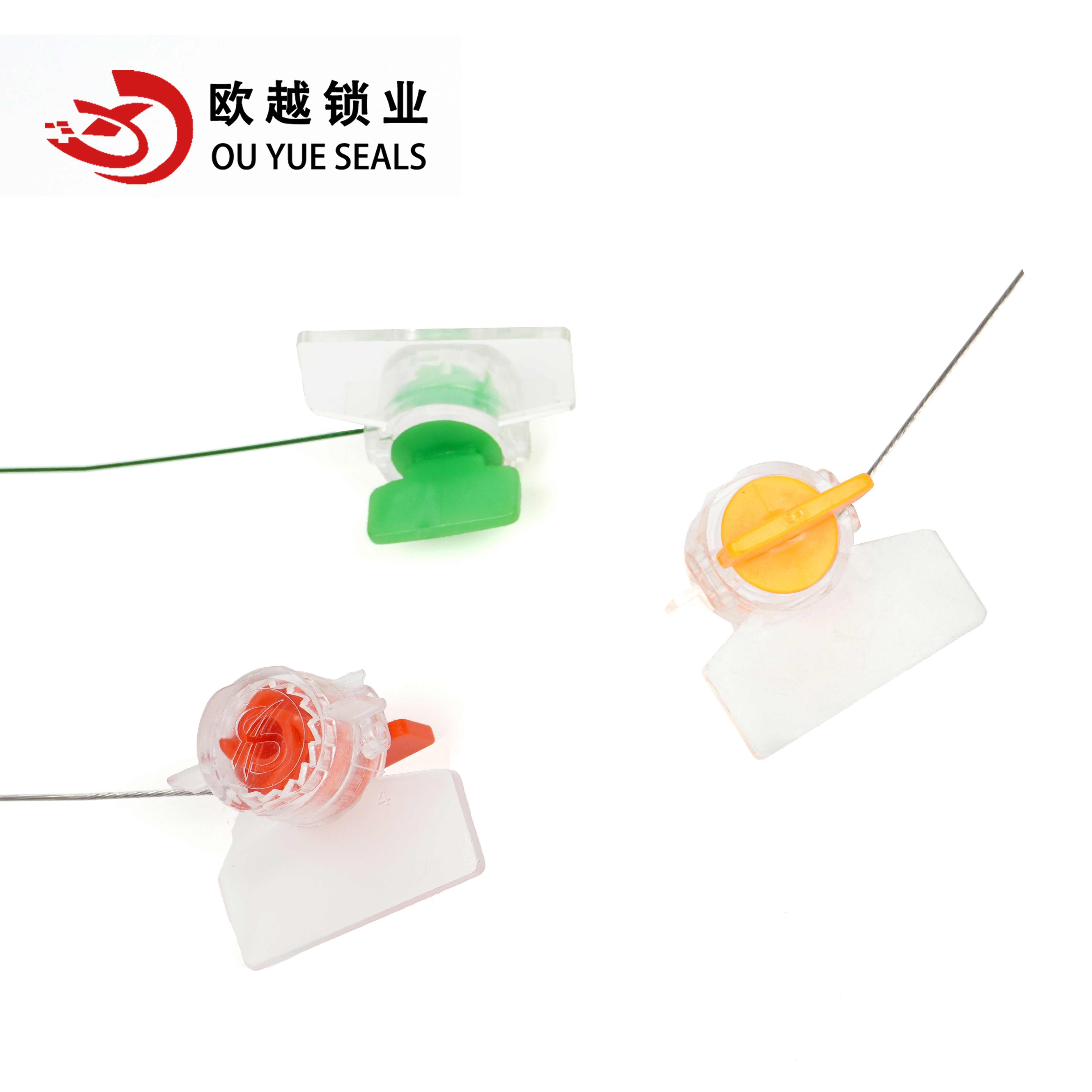 OY-MS102 One Time Use Wire Security Plastic Water Meter Seal With Printing