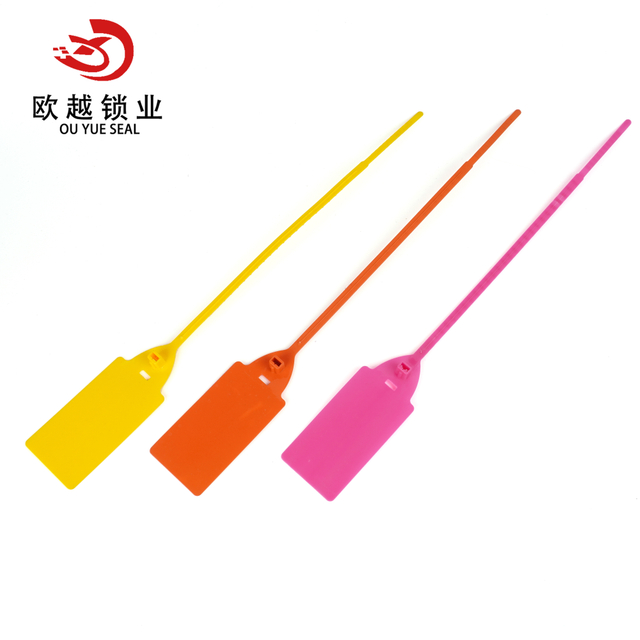 OY-PS109 Adjustable Length Barcode Print Tamper Evident Security Plastic Seals China