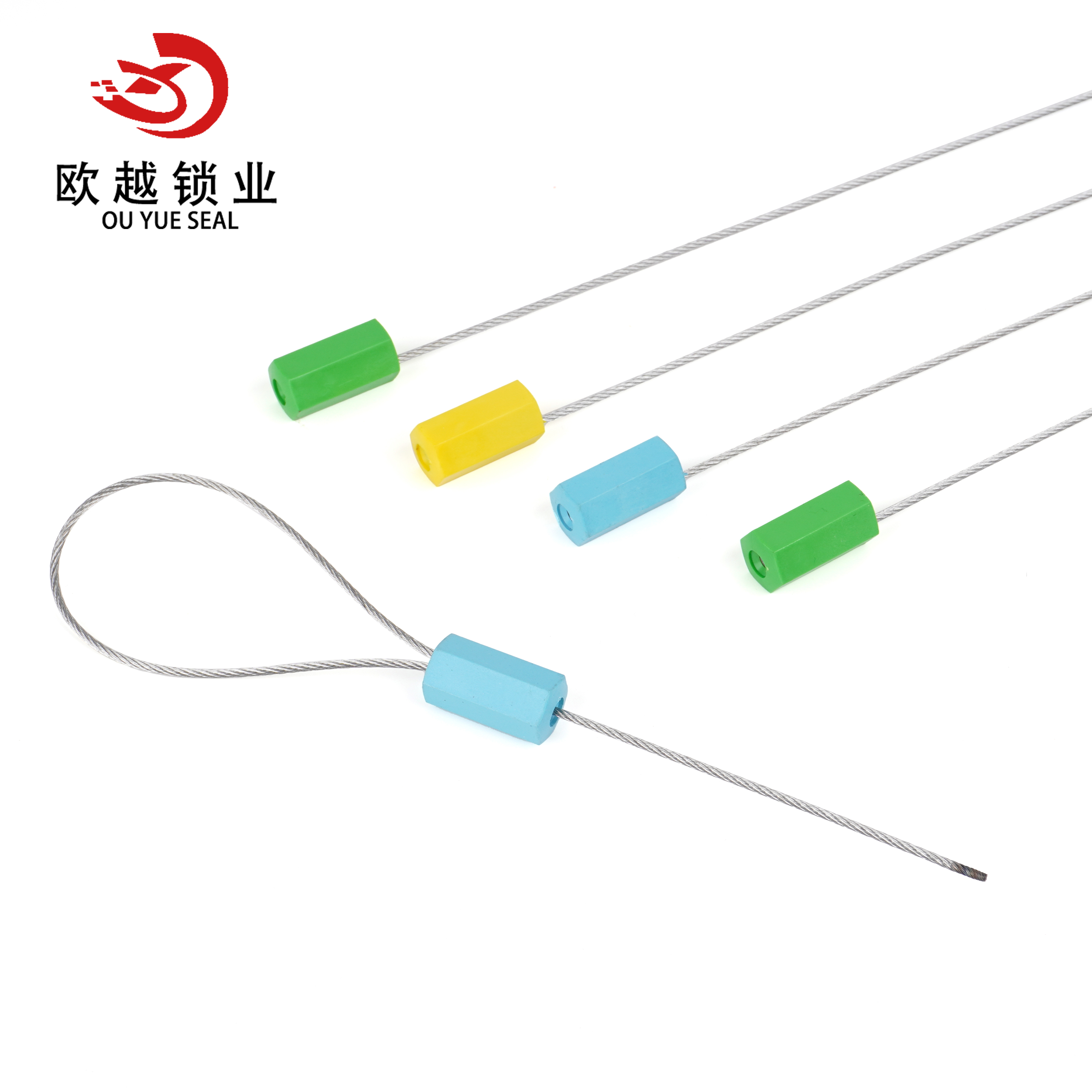 OY-CS101 Aluminum Safety Cable Wire Security Seals Shipping Container Cable Seal