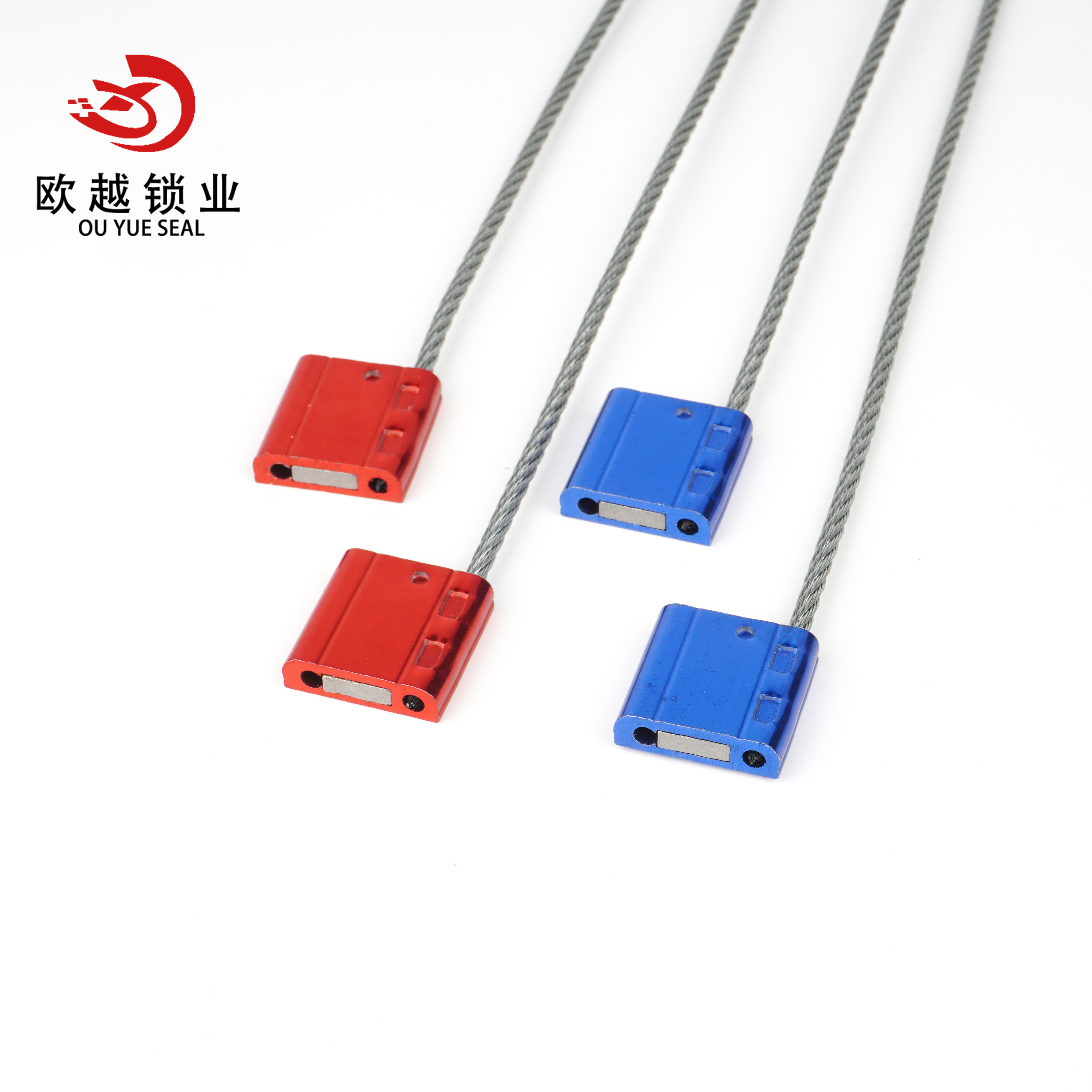 OYCS108 Shipping Container Cable Security Seal Wire Cable Seal Logo Barcode