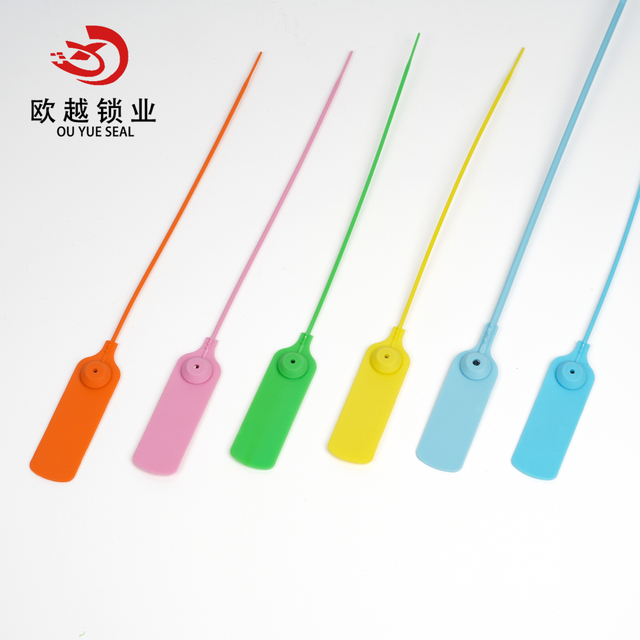 OY-PS104 Tamper Proof Plastic Security Seals Security Plastic Seal With Barcode