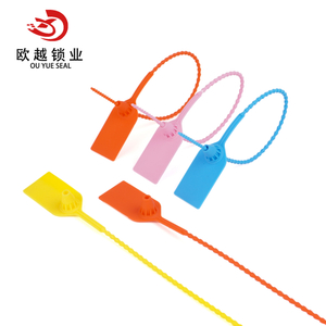 OY-PS111 Cheap Price Adjustable Length Pull Tight Plastic Locks Security Seal for Money Bag