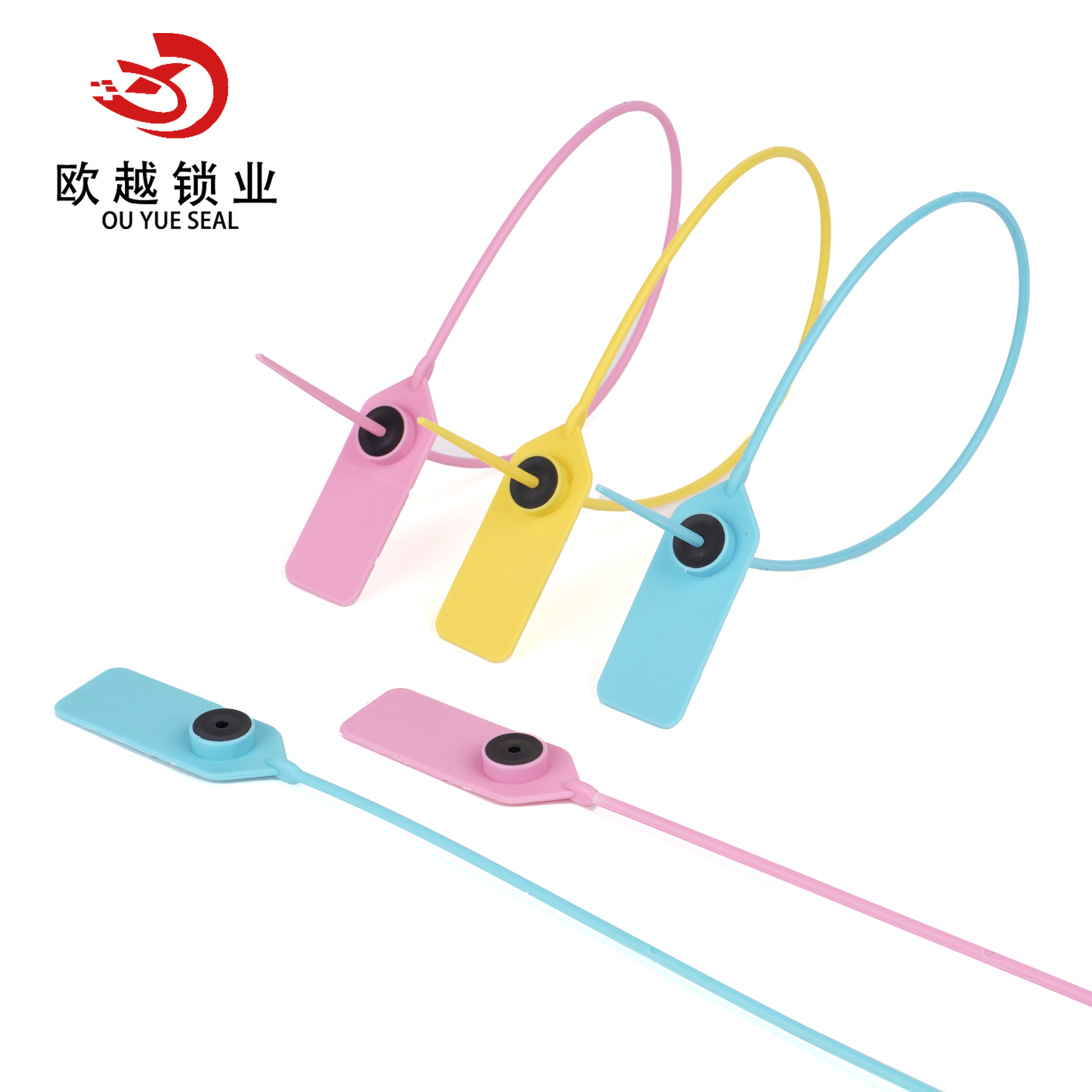 OYPS106 Light Duty Indicative Tamper Proof Security Plastic Seal for Bank Cash Bags Plastic Seal