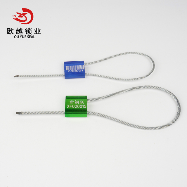 OY-CS107 High Security Pull Tight Safety Aluminium Alloy Cable Seal For Trailer Truck